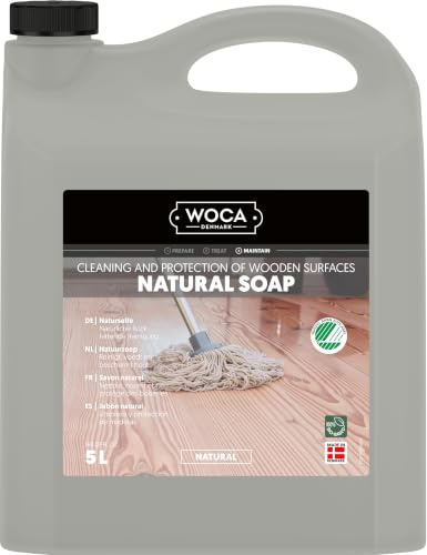 WOCA Denmark Holzbodenseife Natur 5 L für geölte, gewachste und geseifte Holzböden