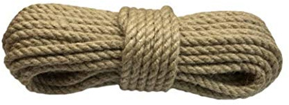 JUTESEIL 6-20 mm x 20M Hanfseil Tauwerk Naturhanf Leine Jute Tau Seil Schnur (18mm)