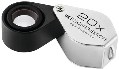 Eschenbach Optik achromatische Einschlaglupe mit 20x-Vergrößerung | Made in Germany