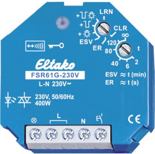 Eltako Stromstoß-Schaltrelais geräuschlos, 1 Stück, FSR61G-230V