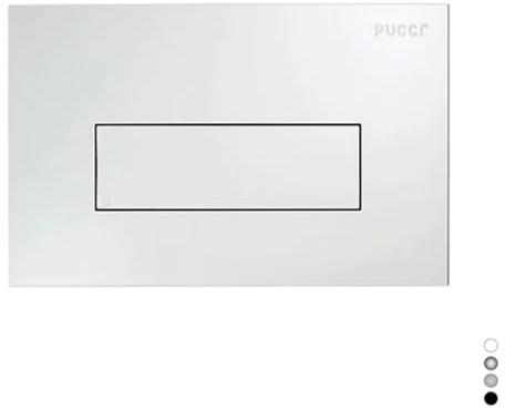 Pucci 132-8453L-B Placa para Cisterna Sara-2014 Blanca, Multicolor, Bianca