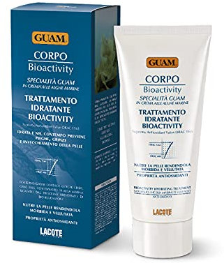 Crème Corps Hydratante et Anti-Âge Naturelle pour Femme et Homme Bioactivity - Produits Spéciaux aux Algues GUAM - Lotion Ultra Hydratante Antioxydante pour Peau Sèche et Tous Types de Peau - 200 ml