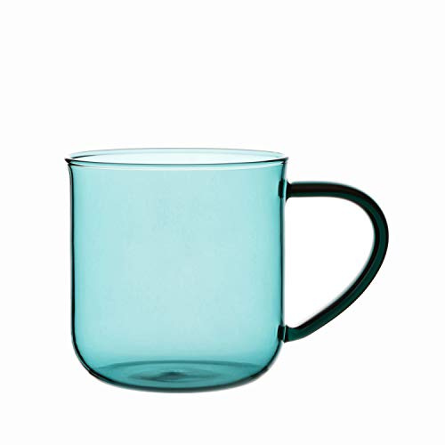 VIVA Minima Eva Becher (Blau), 400 ml / 14 Unzen | Doppelwandig und hitzebestaendig, haelt Getraenke laenger warm. Fuer Tee, Kaffee, Cappuccino.