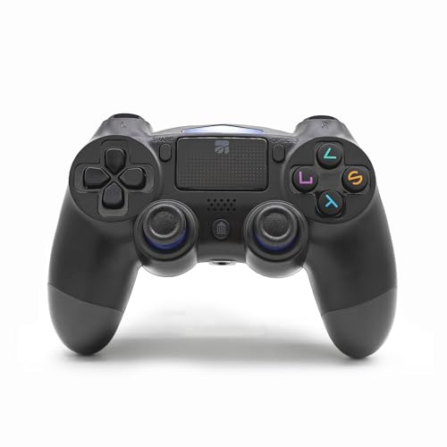 Xtreme Joypad Controller Wireless Bluetooth Compatibile PlayStation 4, Mod. 90424, Colore Nero, Design Ergonomico, Connessione BT, Lunghezza Cavo Ricarica 2,5 m, Vibrazione, Ingresso Jack Audio