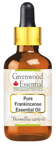 Greenwood Essential Naturreine Ätherisches Weihrauchöl (Boswellia carterii) mit Glas Tropfer Dampfdestilliert 50ml (1.69 oz)