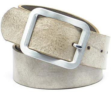 Kollektion Chrissys-in Ledergürtel schlamm grau-braun aus Rindleder 4 cm breit aus eigener Fertigung (85)