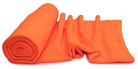 Minkee Strickstoff glattes Muster 50x160 cm (Neon orange)