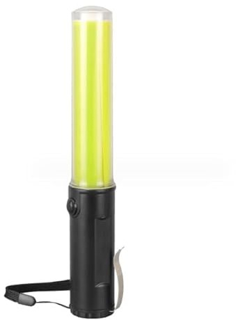 Candeon Bâton De Circulation Clignotant, 26cm Traffic Control Baton Bâton De Stationnement, LED Baguette De Circulation Lampe De Poche De Contrôle Pour Contrôle De La Circulation, Stationnement, Jaune