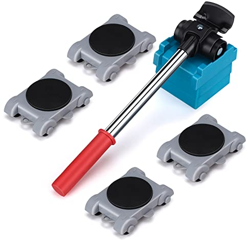 Lot de 8 roulettes de transport Direction 360° Charge max. 150 kg Roulettes de déplacement Charge lourde Meubles, armoire, porte