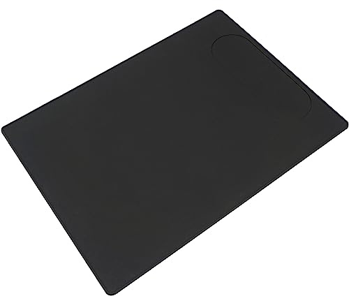 USEAMIE Kaffeemaschinenmatte, Silikon Matte Unter Kaffeemaschine mit Lippe, Automatische und halbautomatische Kaffeemaschinen Espresso Zubehör, Multifunktionale Gummimatte (48 x 35cm)