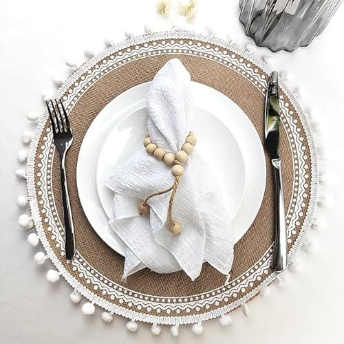 Set mit 4 Stoffservietten zum Nähen, Gaze, Baumwolle, weicher Stoff für Tischdekoration, Hochzeit, Weihnachtsdinnerpartys