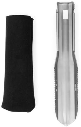 Camping Schaufel, Titan Handschaufel, Ultraleichte Backpacking Kelle Schaufel mit längerem Griff für Outdoor-Wandern, Camping, Rucksackreisen