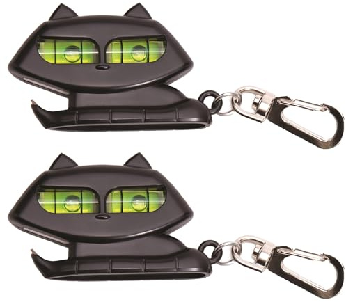 Monkey Business Katz, A Bottle Opener with Keychain and Spirit Level, Pocket Size Multi Tool Cat Keyring, Keychain Bottle Opener for Men & Women