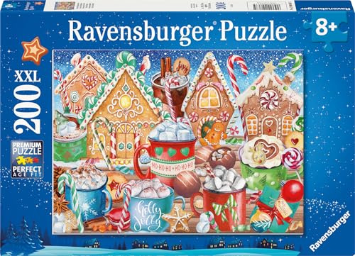 Ravensburger Puzzle Süße Weihnachten - 200 XXL Teile Puzzle ab 8 Jahre | 200 XXL Teile Puzzle, Kinderpuzzle ab 8 Jahre, Ravensburger Qualität
