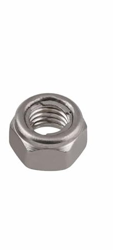 1/2/5 Stück M3 M4 M5 M6 M8 M10 M12 M14 M16 M20 Sechskant-Kontermuttern mit Metalleinsatz 304 A2 Edelstahl GB6184 Selbstsichernde Sechskantmuttern mit vorherrschendem Drehmoment (Size : M16(1pcs))