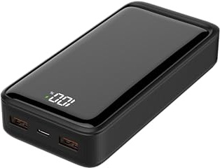 𝐎𝐍𝐘𝐗® Power Bank, 25W 20.000mAh 3 Puertos [2 USB-A + 1 USB-C] Bateria Externa Carga Rapida PD3.0 QC4.0, USB C In/out Compatible con iPhone 16 15 14 13 12 Pro MAX Mini Plus Samsung Xiaomi Huawei