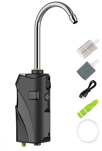 LYEAA 3 en 1 capteur intelligent pompe à oxygène eau portable lumière LED à induction intelligente 2600 mAh dispositif d'aspiration d'eau automatique outil de pêche