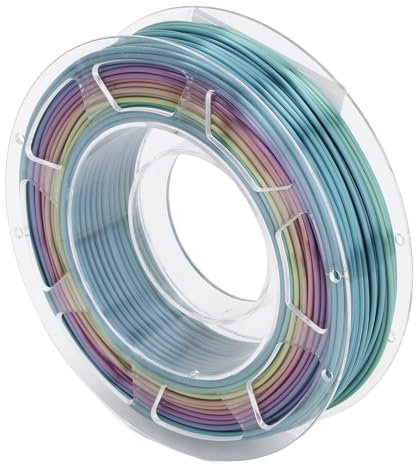 1,75 Mm 3D-Druckerfilament, Silk Rainbow PLA-Filament, 3D-Druckfilament +/- 0,02 Mm, 200 G, für die Meisten FDM-3D-Drucker