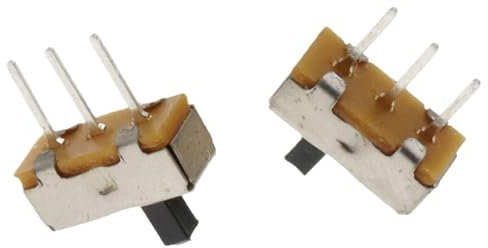 SS12D00 Interruttore on-off mini interruttore a scorrimento 3 pin 1P2T 2 posizioni Interruttore a levetta Lunghezza impugnatura: 4 mm