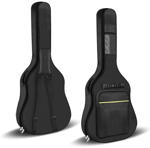 VZXZXE 41 Zoll gitarrentasche, Großes Fassungsvermögen|Wasserdicht|Verdickt|Reißfest, Geeignet für 39 40 41 Zoll Gitarren