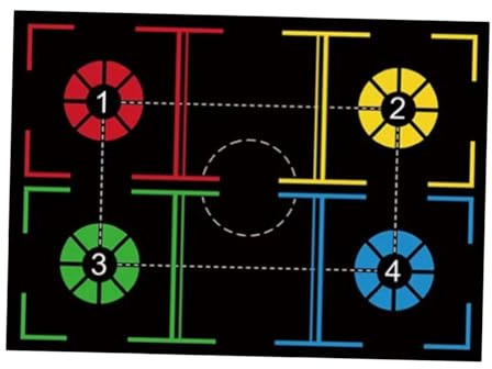 Fenteer Tapis d'Entraînement Basketball, Tapis pour Exercices de Pieds et Contrôle de Ballon, Lavable et Antidérapant, Utilisation Maison, Jardin et Salle de Sport, Modèle D