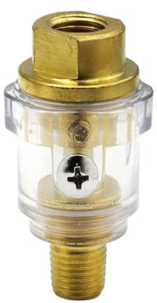 Lodoot Lubrificateur d'huile pneumatique en ligne pour outils pneumatiques, compresseurs, tuyaux, huilier