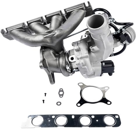 JKELPV Turbocharger Kit Passend für Audi A3 TT, Passend für VW Passat, Passend für Skoda 1.8TSI BYT BZB CDAA CDAB 06J145701 06J145702 AP01 Turbolader Entlüftungsventil für Auto