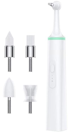 Cepillo De Dientes Eléctrico, Pulidor De Dientes, Cepillo De Dientes Ultrasónico Con 4 Cabezales De Cepillo for Borrador De Manchas, Herramienta De Limpieza De Boca(Green)