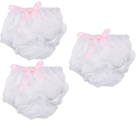 VICASKY 3 Stück Teiliges Puppen Unterwäsche aus Kleine Puppen Unterhosen Waschbare und Wiederverwendbare Puppenkleidung Einfach Anzuziehen Geeignet für Spielpuppen Zubehör für