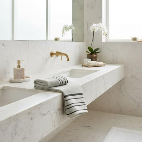 Mirabello Set Asciugamani Bagno Viso e Bidet in Cotone, Asciugamani Resistente a Lavaggi, Include 1 Asciugamano Viso 55x100 cm e 1 Asciugamano Bidet Ospite 40x60 cm, Asciugamani 2 Pezzi, Lilla
