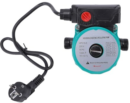 Bomba de Recirculación de Agua Caliente, Bomba Circuladora de 65 L/min, 3 Velocidades 46W 67W 100W con 1 Pulgada NPT para Calentador Eléctrico, de Calefacción (Enchufe