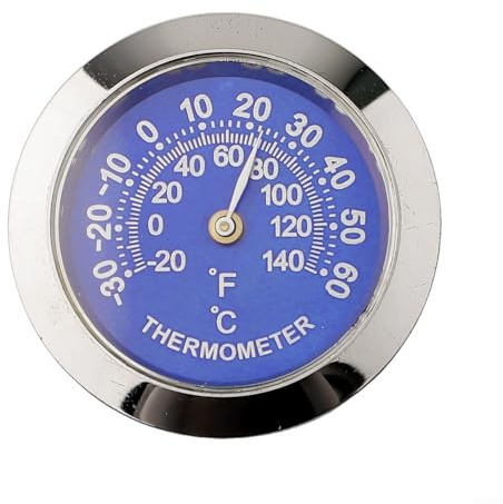 Analog Thermometer Hygrometer Temperature Humidity Meter Gauge with Clear Display for Precise Indoor Environment Monitoring (blue thermometer)