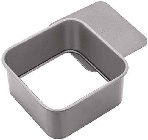 Judge Non-Stick Square 6 Cake Tin with Loose Base, Dishwasher Safe, 16cm x 16cm x 8cm