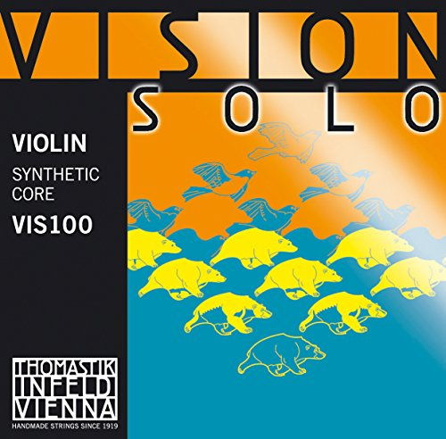 Thomastik-Infeld - Vision Solo - VIS01 - MI-Cuerda de violín individual - 4/4 - Envoltura de aluminio - Tensión 8,1 kg/17,8 lbs