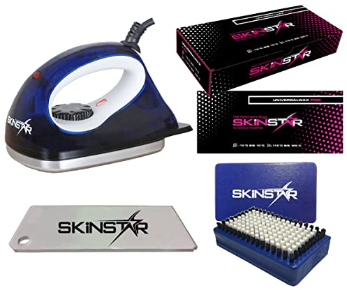 SkinStar Starter Ski Wachs Set, Wachsbügeleisen Bürste Wachs