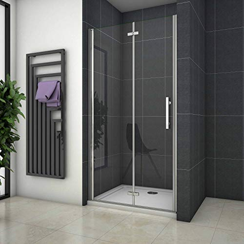 Mamparas de Ducha Puerta Plegable Cristal 6mm Antical 70x185cm