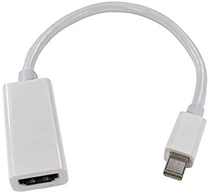 Tec-Digi Mini Cable Adaptateur DP vers HDMI, Adaptateur convertisseur HDTV, Compatible avec Thunderbolt pour Apple Mac, MacBook Air Pro, iMac