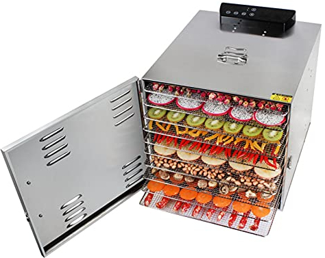 KELUNIS Electric Food Dehydrator, Dryer Machine with Digital Timer And Temperature Control for Beef Jerky Fruits Vegetables, 10 BPA-Free Trays