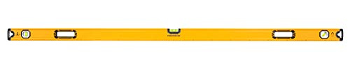 Tough Master Spirit Levels Builders, Scaffolder Level Checker, Shock Resistant Compact DIY Tool, Magnetic Lightweight Ruler, Horizontal (Spirit Level 1.8m Long)