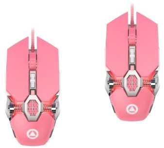 KOMBIUDA 2pcs Keys Mouse Gaming Mouse Programmable Lighting for Office Accessories