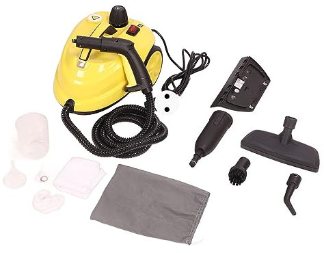 Pulitore a Vapore Ad Alta Pressione, Tempo di Lavoro 60 Minuti 72,5 PSI Ampia Applicazione Macchina per la Pulizia a Vapore in Acciaio Inossidabile ABS 2000 W 320 ℉ per Pavimento