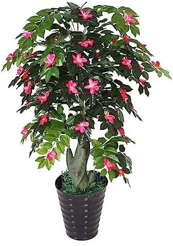 ppARK Fake plants 170cm Faux Tree Artificial Tree Azalea Artificial Tree Bonsai Interior Decoration Fake Flowers Plants Plastic Fake Tree Greenery Plants plants decor