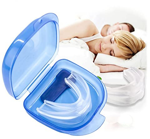 2 Férulas De Descarga De Bruxismo Protector Bucal De Dormir Férula Dental De Descarga Protector De Dientes Nocturno Con Caja De Almacenaje Para Dormir Noche Adultos