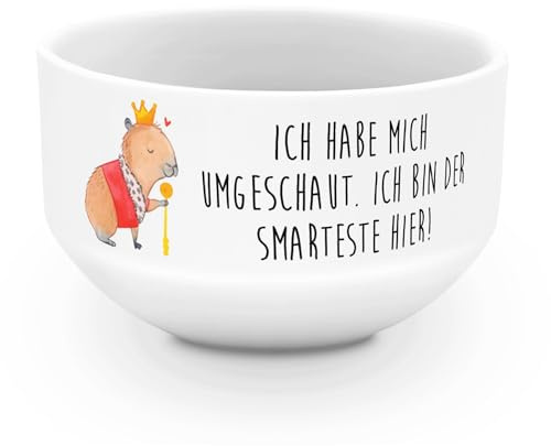 Mr. & Mrs. Panda Müslischale Capybara König - Geschenk, Schüssel, schale, frühstücksbowl, Obstschale, Tiermotive, reisschale