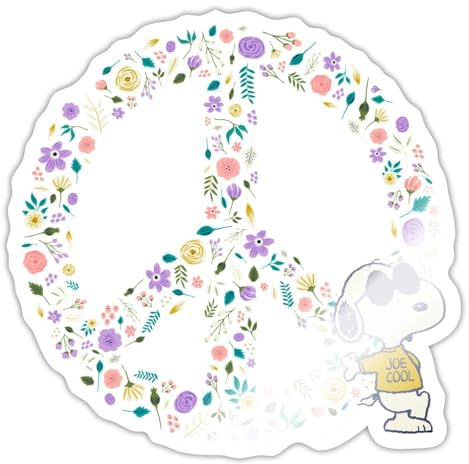 Peanuts Snoopy Peace Zeichen Frieden Sticker Aufkleber