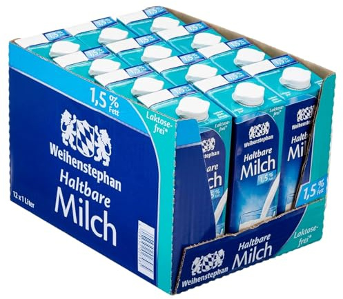 Haltbare Milch 1,5% Fett 1000 Mililiter x 12 STÜCK