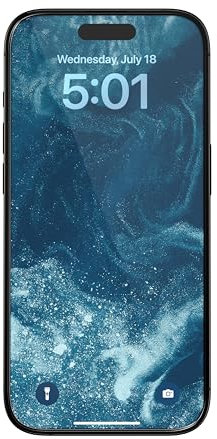 NOMAD Screen Protector | für iPhone 16 Pro | Displayschutz aus Aluminuimsilikatglas | Selbstklebend, kratzfest und ölabweisende | Transparenz mit FaceID kompatibel