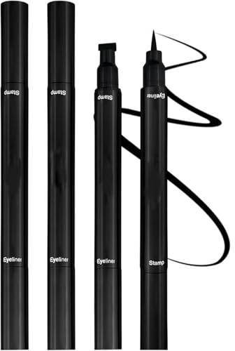 4 Stücke Eyeliner Wasserfest stempel Schnell Trocknender Eyeliner Stempel Schwarz essence Einfaches Katzenaugen Makeup Tool(2Große+2Kleine)