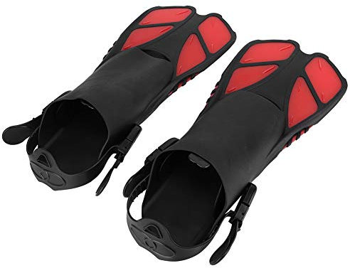 Schwimmflossen, Verstellbare Tauchflossen, Komfortable Flussenschwimmer, Reise Tauch Ausrüstung, 2-Piece Schnorchel Set für Erwachsene, Wasserstoff Tauchen, Fluss Schwimmen, Erwachsene, Reise, Tauchen