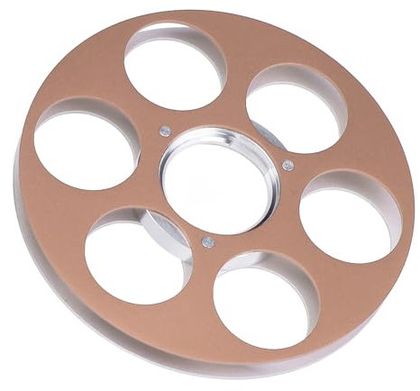 Leere Einer Rolle, um Kleine Hub, 6 Löcher Leere Klebebandrolle zu Reelieren, Leere Rolle, Aluminium - -Sound Take -up -Rolle für Nagra Miniature Tape Recorder (GOLD)